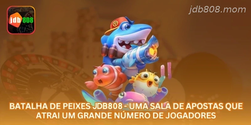 Jogo de pesca JDB808 com salas online, saldo em R$ e controle pelo celular