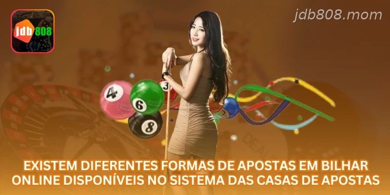 Existem diferentes formas de apostas em bilhar online disponíveis no sistema das casas de apostas.