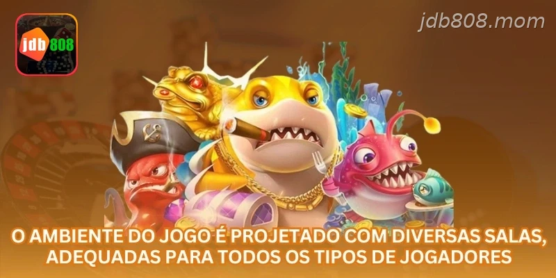 Salas de pesca online JDB808 com recursos de jogo, Pix, saldo em R$ e uso responsável