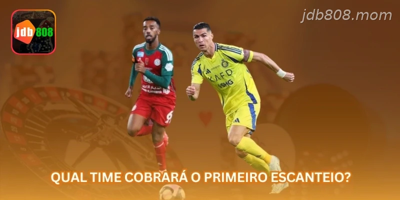 Qual time cobrará o primeiro escanteio?